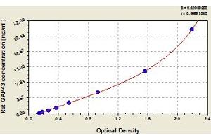 Typical Standard Curve (GAP43 ELISA Kit)