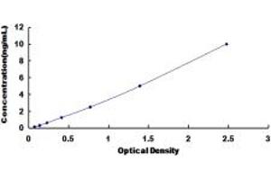 Typical standard curve (STX1A ELISA Kit)