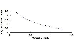 Typical standard curve (Mitochondrial Open Reading Frame Of The 12S rRNA-c (MOTS-C) ELISA Kit)