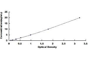 Typical standard curve (ADCY9 ELISA Kit)