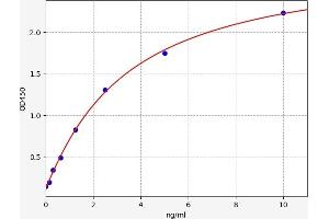 Typical standard curve (C1QA ELISA Kit)