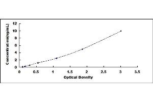 Typical standard curve (CCL5 ELISA Kit)