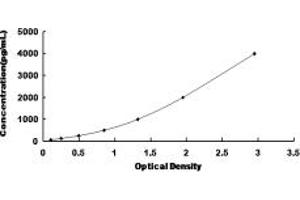 Typical standard curve (MYH8 ELISA Kit)