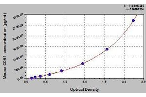 Typical standard curve (CD81 ELISA Kit)