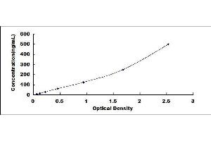 Typical standard curve (Complement Factor H ELISA Kit)
