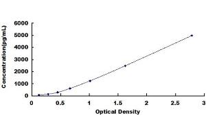 Typical standard curve (RESP18 ELISA Kit)