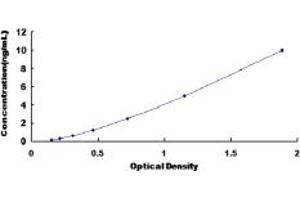 Typical standard curve (CD40 Ligand ELISA Kit)