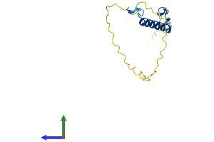AlphaFold protein structure predicition of Mouse Recombinant Anapc15 Protein, UniprotID P60007