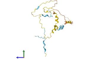 AlphaFold protein structure predicition of Human Recombinant C9orf40 Protein, UniprotID Q8IXQ3
