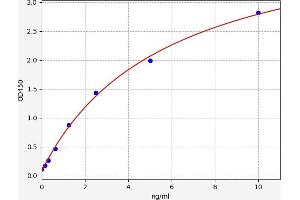 Typical standard curve