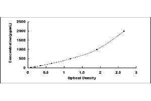 Typical standard curve (Chromogranin A ELISA Kit)