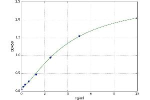 A typical standard curve (CSNK2A1/CK II alpha ELISA Kit)