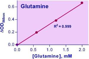 Biochemical Assay (BCA) image for Glutamine Assay Kit (ABIN1000310) (Glutamine Assay Kit)