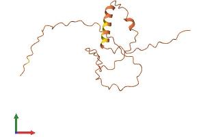 AlphaFold protein structure predicition of Human Recombinant CT62 Protein, UniprotID P0C5K7 (CT62 Protein (AA 1-136) (His tag))