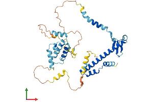AlphaFold protein structure predicition of Human Recombinant DNAJC18 Protein, UniprotID Q9H819