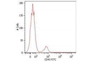 Flow Cytometry (FACS) image for anti-CD40 (CD40) antibody (FITC) (ABIN302205) (CD40 antibody  (FITC))