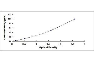 Typical standard curve (TSPAN1 ELISA Kit)