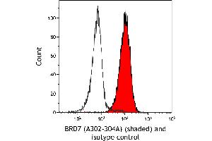 Flow Cytometry (FACS) image for anti-Bromodomain Containing 7 (BRD7) (AA 601-651) antibody (ABIN7454819) (BRD7 antibody  (AA 601-651))