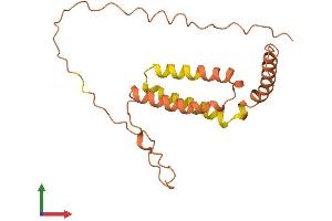 AlphaFold protein structure predicition of Human Recombinant LINC00473 Protein, UniprotID A8K010 (LINC00473 Protein (AA 1-186) (His tag))