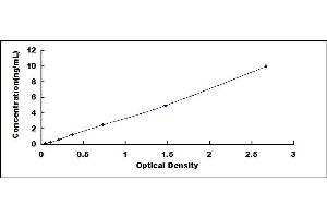 Typical standard curve (MMP17 ELISA Kit)