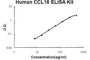 Human CCL18/PARC PicoKine ELISA Kit standard curve (CCL18 ELISA Kit)