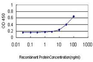 Detection limit for recombinant GST tagged CKS2 is approximately 3ng/ml as a capture antibody. (CKS2 antibody  (AA 1-79))