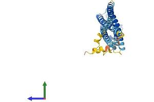 AlphaFold protein structure predicition of Human Recombinant STX3 Protein, UniprotID Q13277 (STX3 Protein (AA 1-289) (His tag))