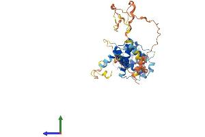 AlphaFold protein structure predicition of Human Recombinant CNPPD1 Protein, UniprotID Q9BV87 (C2orf24 Protein (AA 1-410) (His tag))