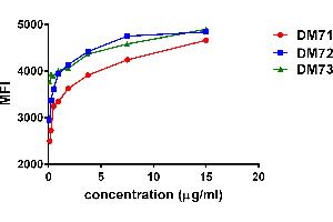 Titration (Titr) image for anti-Mesothelin (MSLN) (AA 296-580) antibody (ABIN6964068)
