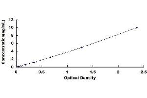 Typical standard curve
