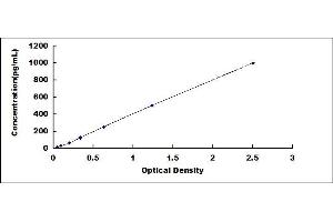 Typical standard curve