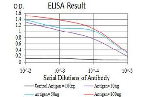 Black line: Control Antigen (100 ng),Purple line: Antigen (10 ng), Blue line: Antigen (50 ng), Red line:Antigen (100 ng) (NLRC4 antibody  (pSer533))