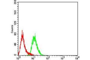 Flow Cytometry (FACS) image for anti-DEXH (Asp-Glu-X-His) Box Polypeptide 58 (DHX58) (AA 479-678) antibody (ABIN5542450)