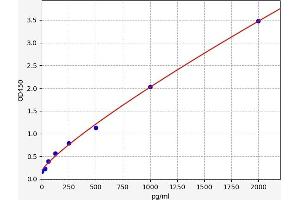 Typical standard curve (POLA2 ELISA Kit)