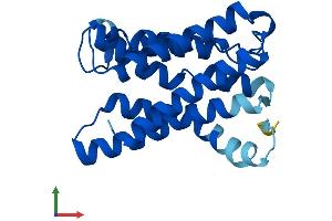 AlphaFold protein structure predicition of Human Recombinant KDELR2 Protein, UniprotID P33947