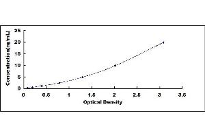 Typical standard curve (RBP4 ELISA Kit)