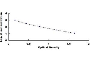 Typical standard curve (CCK8 ELISA Kit)