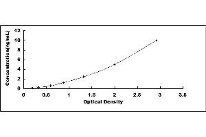 Typical standard curve (Desmoglein 3 ELISA Kit)