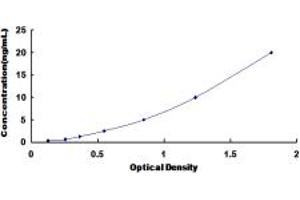 Typical standard curve (NME1 ELISA Kit)