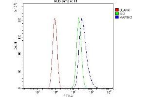 Flow Cytometry analysis of SiHa cells using anti-MEKK2/MAP3K2 antibody (ABIN7599314). (MAP3K2 antibody  (AA 1-364))