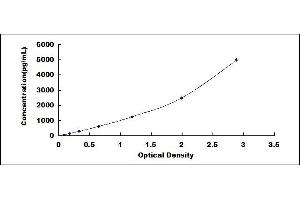 Typical standard curve (MSTN ELISA Kit)