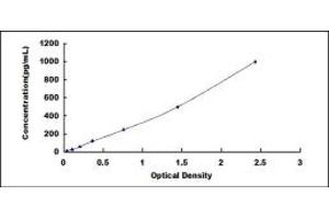 Typical standard curve (Renin ELISA Kit)