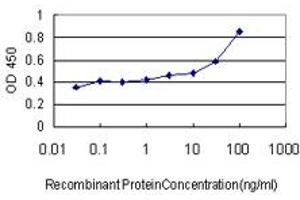 Detection limit for recombinant GST tagged TLR9 is approximately 0. (TLR9 antibody  (AA 99-215))