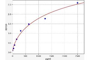 Typical standard curve (Cyclin D2 ELISA Kit)