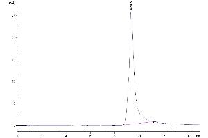 The purity of Mouse ASPH is greater than 95 % as determined by SEC-HPLC. (Aspartate beta Hydroxylase Protein (AA 324-741) (His tag))