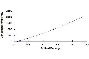 Typical Standard Curve (CCL4 ELISA Kit)