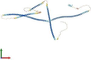 AlphaFold protein structure predicition of Human Recombinant OPTN Protein, UniprotID Q96CV9 (OPTN Protein (AA 1-577) (His tag))
