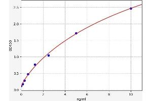 Typical standard curve (TLR7 ELISA Kit)