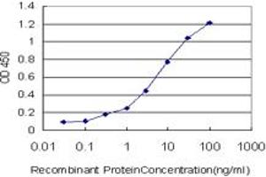 Detection limit for recombinant GST tagged PET112L is approximately 0. (PET112L antibody  (AA 466-556))