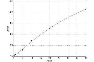 A typical standard curve